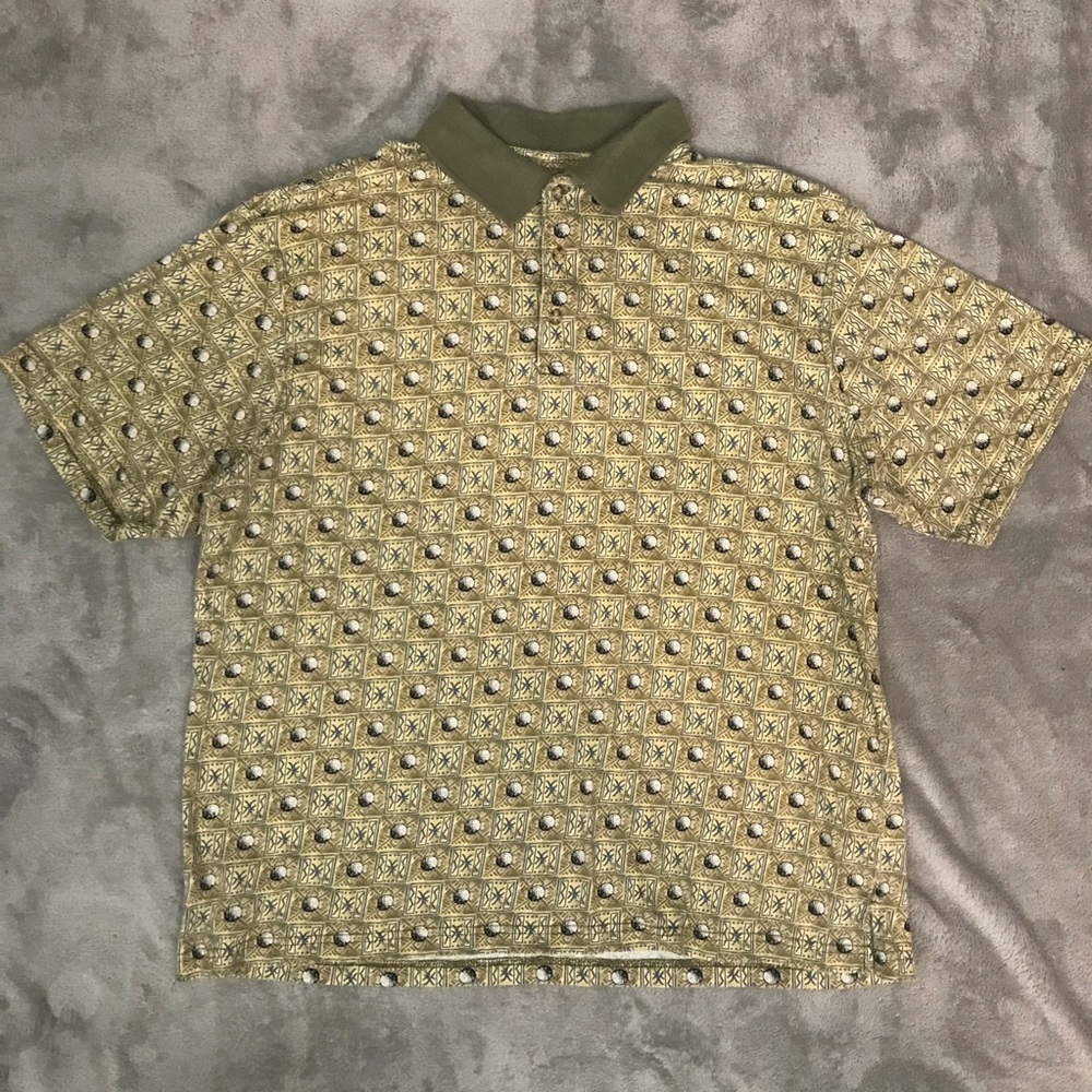 Vintage Munsing Golf Ball Polo